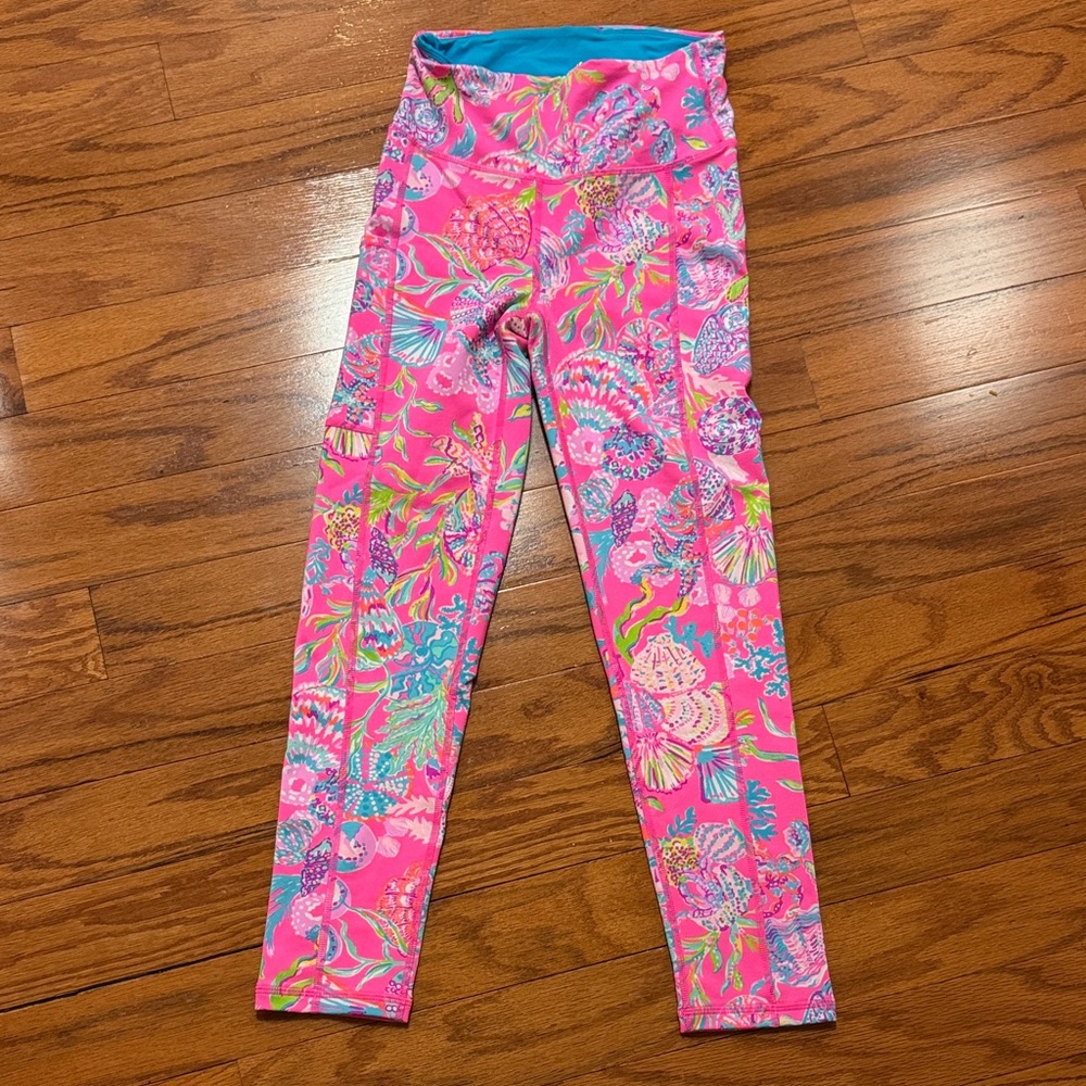 Lilly Pulitzer Vibrant Floral Pink Leggings